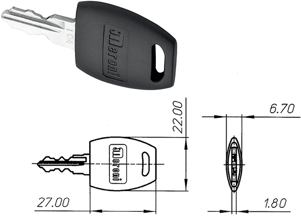 CHIAVI NAZIONALI MERONI 26HMAM MAESTRE X SERR.2651