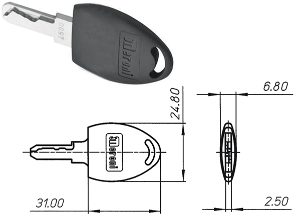 CHIAVI NAZIONALI MERONI 26HM4                     