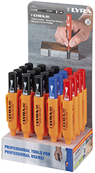 EXPO PENNARELLI LYRA INK 12NERO + 5ROSSO + 3BLU   