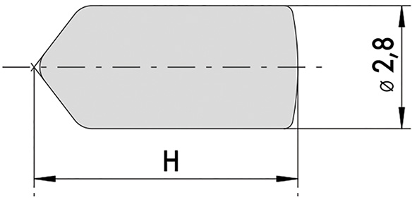 PERNI CISA D.MM.2,8 SALTO MM.0,65 CONF. PZ.1000   