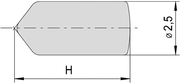 PERNI CISA D.MM.2,5 SALTO MM.0,65 CONF. PZ.1000   