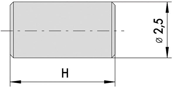 CONTROPERNI CISA D.MM.2,5 CONF. PZ.1000           