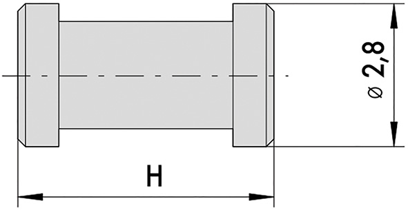 CONTROPERNI CISA A FUNGO D.MM.2,8 CONF. PZ.1000   