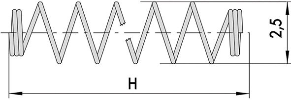 MOLLE CISA D.MM.2,5 CONF. PZ.1000                 