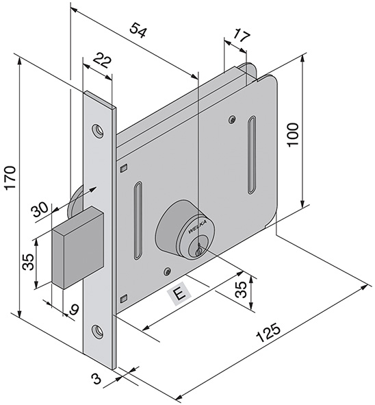 SERRATURE WELKA 051 PER CANCELLO                  