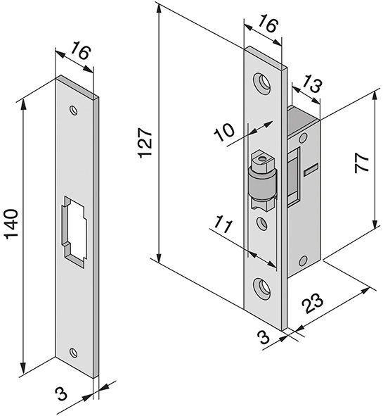 SERRATURE WELKA 114 DA MONTANTE                   