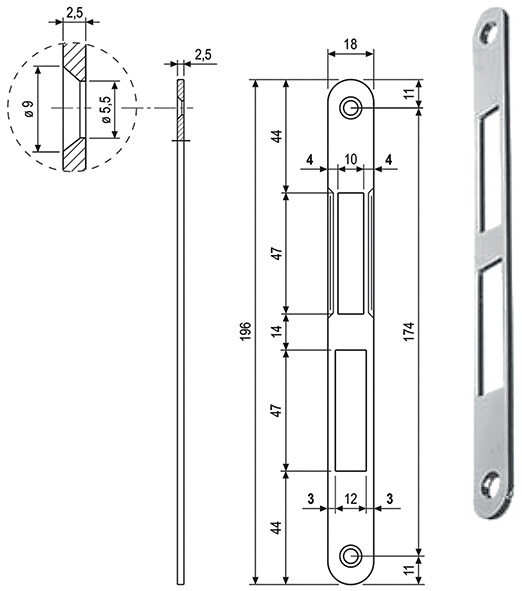 CONTROPIASTRE AGB CENTRO BT F18 ART.1000.39       