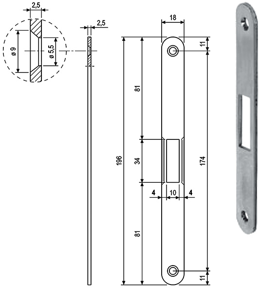CONTROPIASTRE AGB MEDIANA BT ART.1000.24          