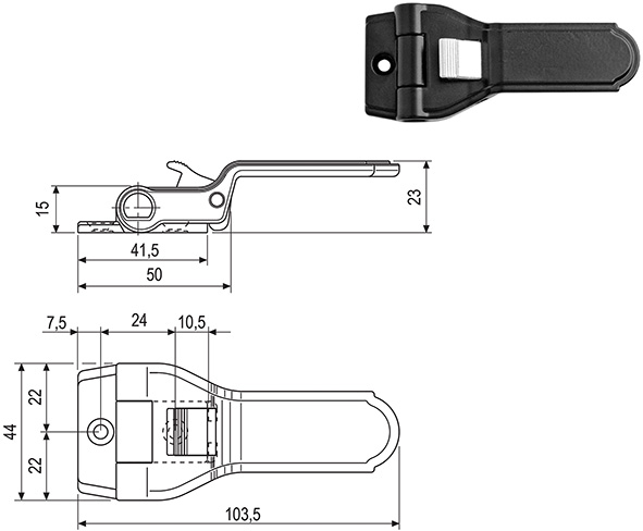 SPAGNOLETTE AGB A SCATTO SERIE 2K ART.003.01.93   
