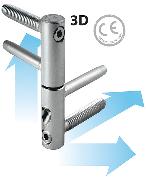 CERNIERE PER LEGNO AGB ANUBA 3D REGISTRABILI      