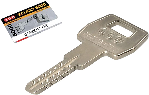 CHIAVI AGB SCUDO 9000 * DUPLICATO                 