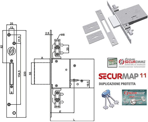 SERRATURE SECUREMME INF. SECURMAP11 TRIPLICI 2003 