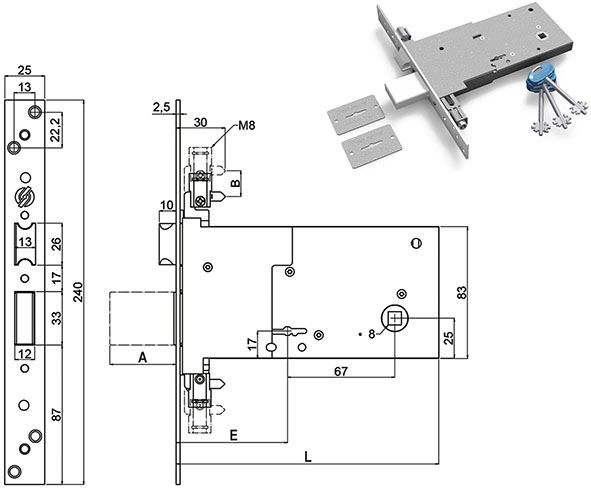 SERRATURE SECUREMME INFILARE TRIPLICI 2008        