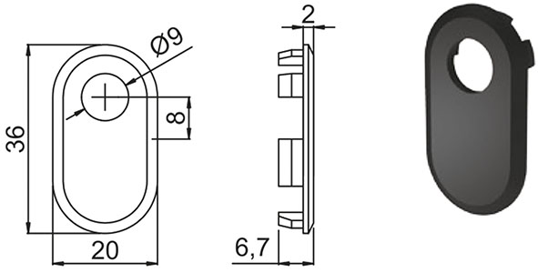 ADATTATORI SECUREMME DA FORO SAGOMATO A CODOLO    