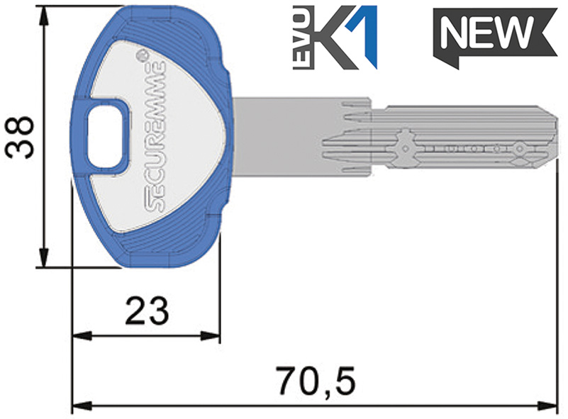 CHIAVI PUNZONATE SECUREMME EVOK1                  