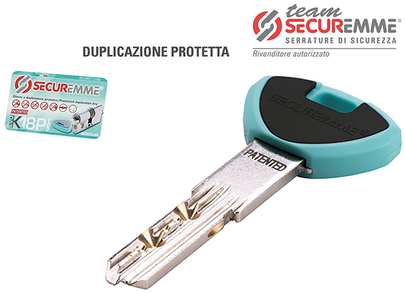 CHIAVI SECUREMME TEAM EVOK18 * DUPLICATO          