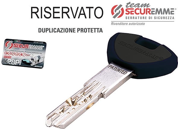 CHIAVI PUNZONATE SECUREMME TEAM EVOK28            
