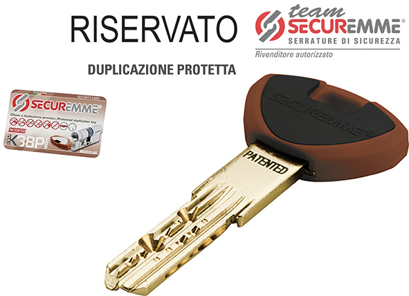 CHIAVI PUNZONATE SECUREMME TEAM EVOK38 A          