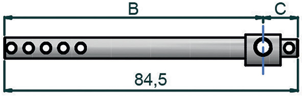 BARRA SECUREMME EVOK 7186-10                      