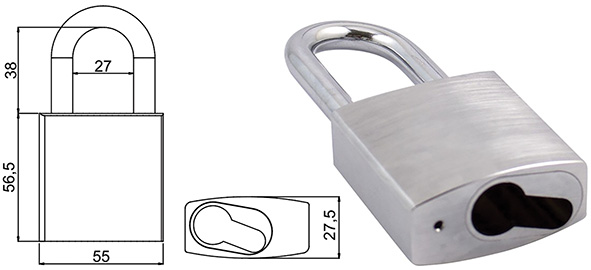 LUCCHETTI SECUREMME AD ARCO X 1/2 CILINDRO 30-10  