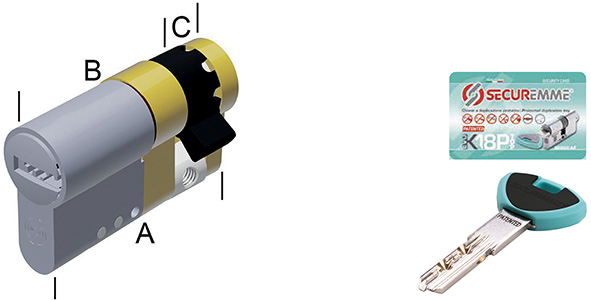 MEZZI CILINDRI SECUREMME EVOK18 TOP MODULARE      