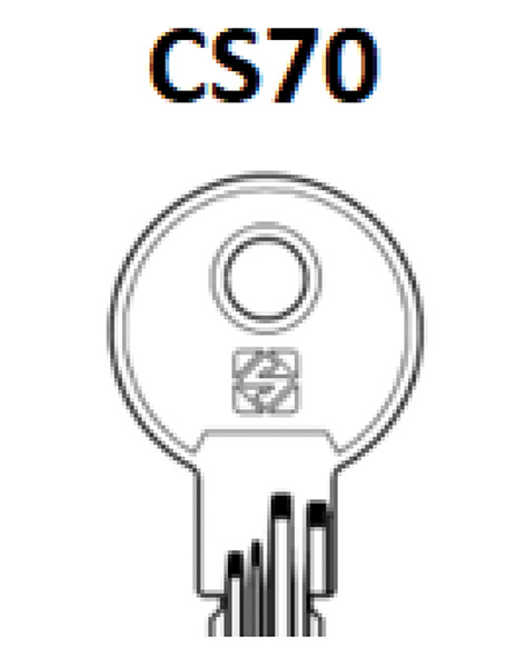 CHIAVI CONIATE SILCA PUNZONATE CS70               