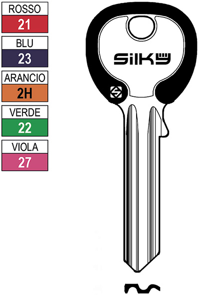 CHIAVI UNIVERSALI SILKY UL054DZ                   