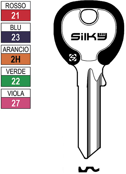CHIAVI NAZIONALI SILKY AGB1RDZ                    