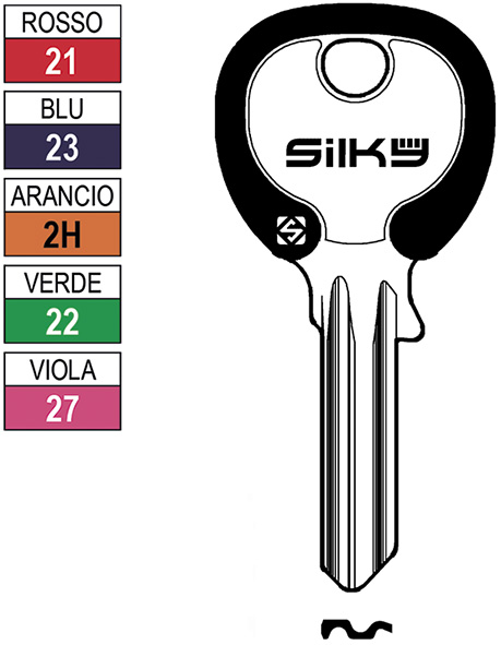 CHIAVI NAZIONALI SILKY CS7DZ                      