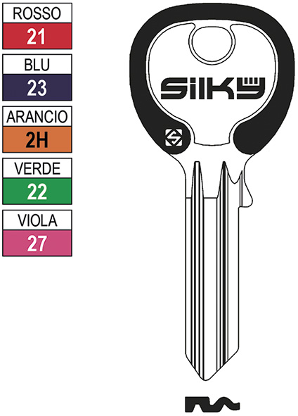 CHIAVI NAZIONALI SILKY IE31DZ                     