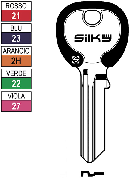 CHIAVI NAZIONALI SILKY MER8DZ                     