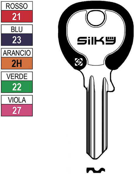 CHIAVI NAZIONALI SILKY OC074DZ                    