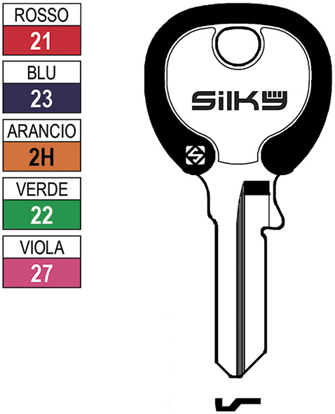 CHIAVI NAZIONALI SILKY VI086DZ                    