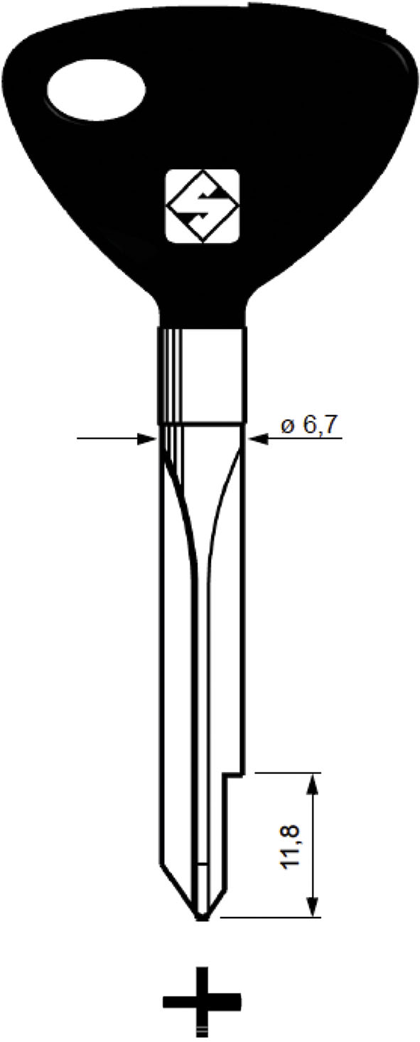 CHIAVI NAZIONALI A CROCE XBW1P                    