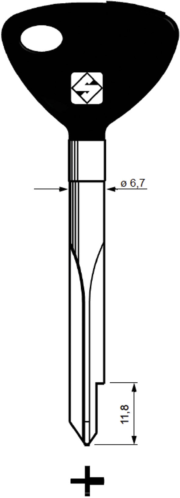 CHIAVI NAZIONALI A CROCE XBW2P                    