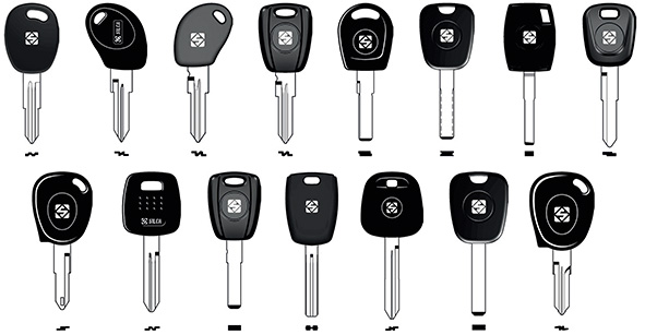 ASSORTIMENTO SILCA CHIAVI AUTO SENZA CHIP PZ.75   