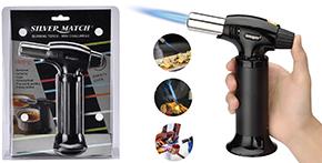 ACCENDIGAS SILVER MATCH BRUCIATORE CARAMELLATORE  