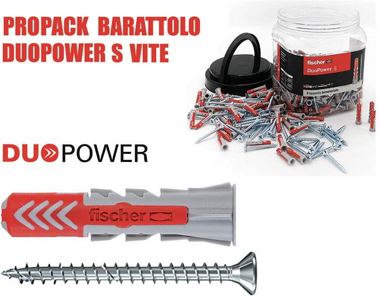 TASSELLI FISCHER DUOPOWER S VITE BARATTOLO        
