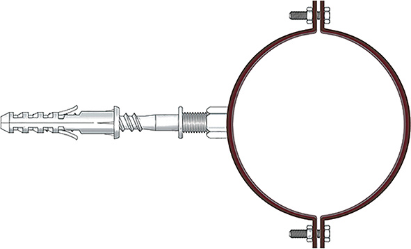 COLLARI TECFI TESTA DI MORO PER PLUVIALI PZ.2     