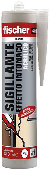 SIGILLANTE ACRILICO FISCHER SAR EFFETTO INTONACO  