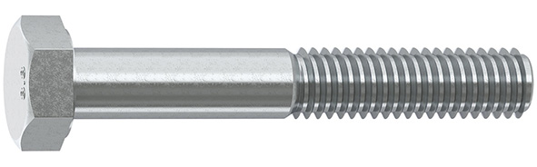 VITI TESTA ESAGONALE MEZZO FILETTO CLASSE 8.8     