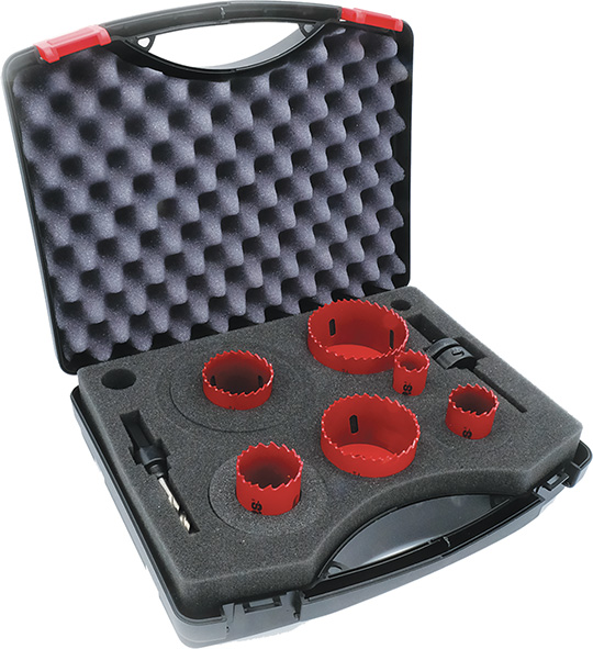 SEGHE A TAZZA MPS RED BIMETAL VALIGETTA 8 PEZZI   