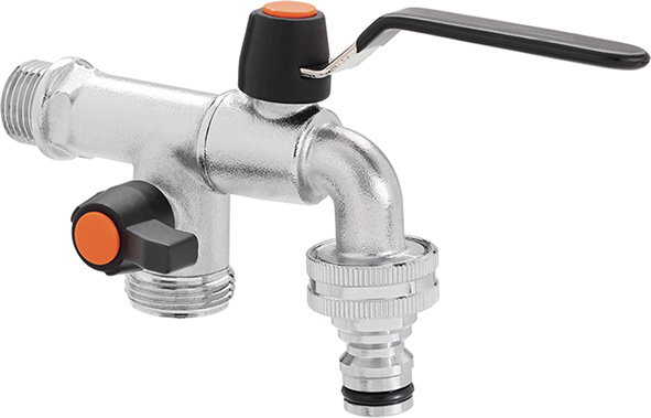 RUBINETTI CLABER OTTONE 1/2" CON DEVIATORE        